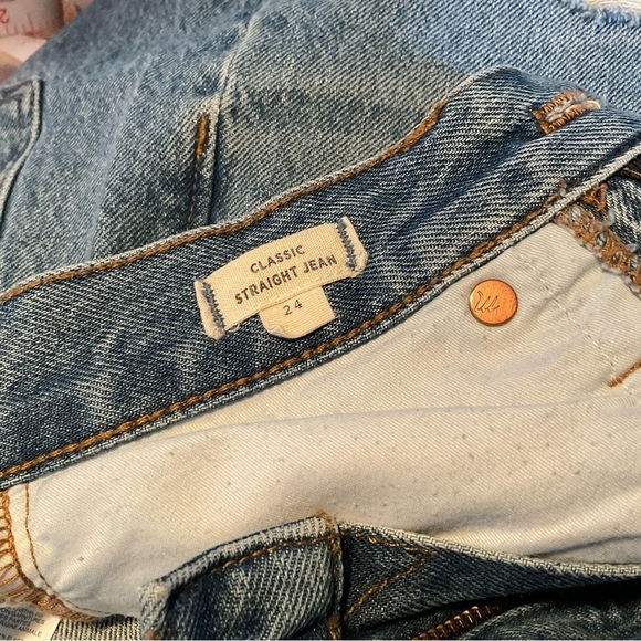 Madewell Light Blue Straight Leg Jeans - Picture 10 of 16
